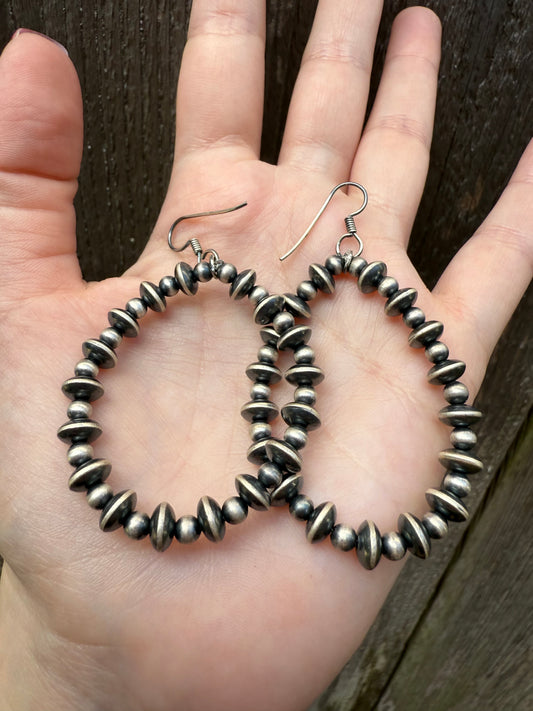 Desert Pearl Saucer Sterling Silver 925 Earrings