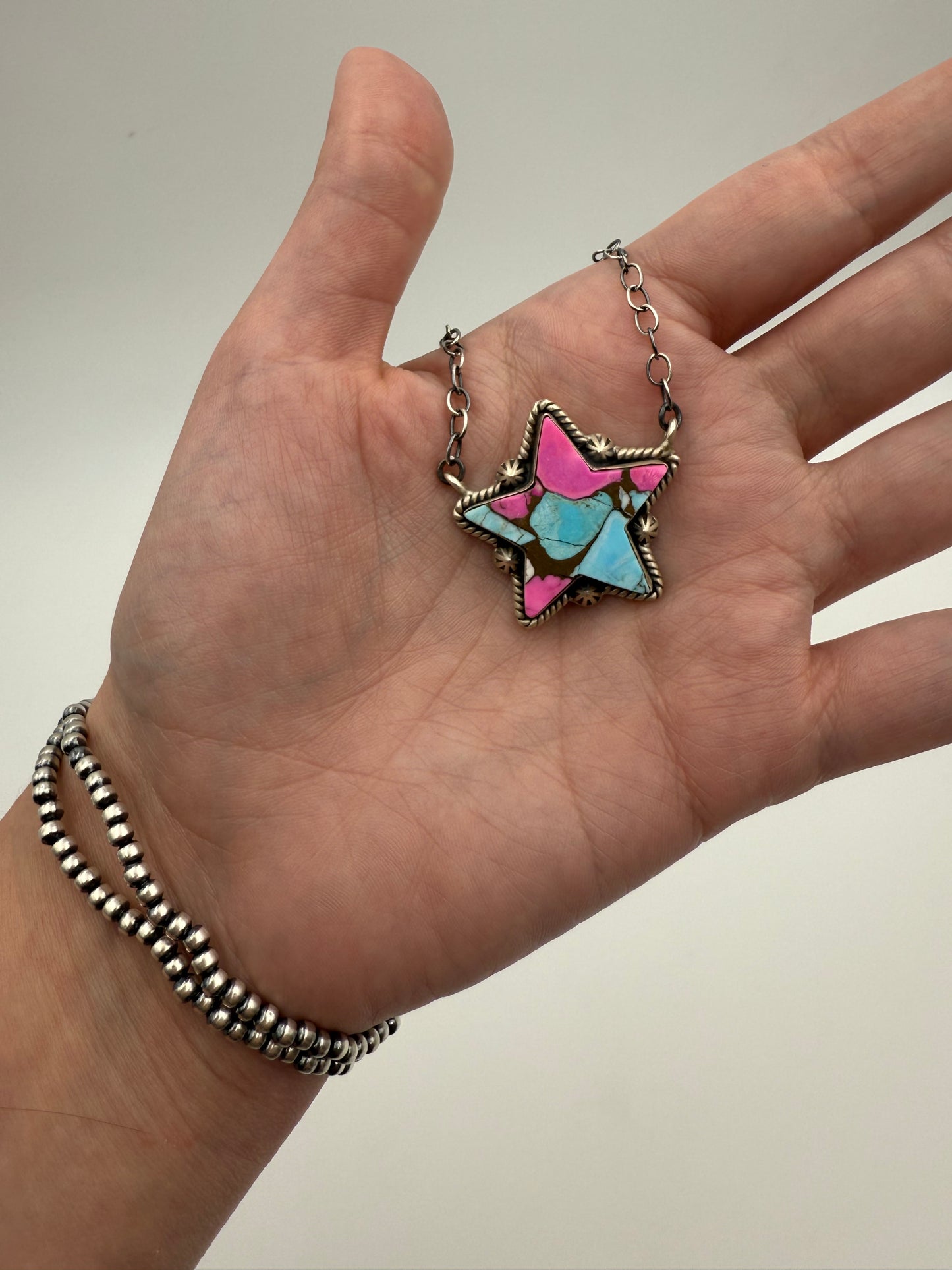 Cotton Candy Star Statement Necklace