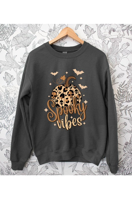 SPOOKY VIBES UNISEX FLEECE SWEATSHIRT