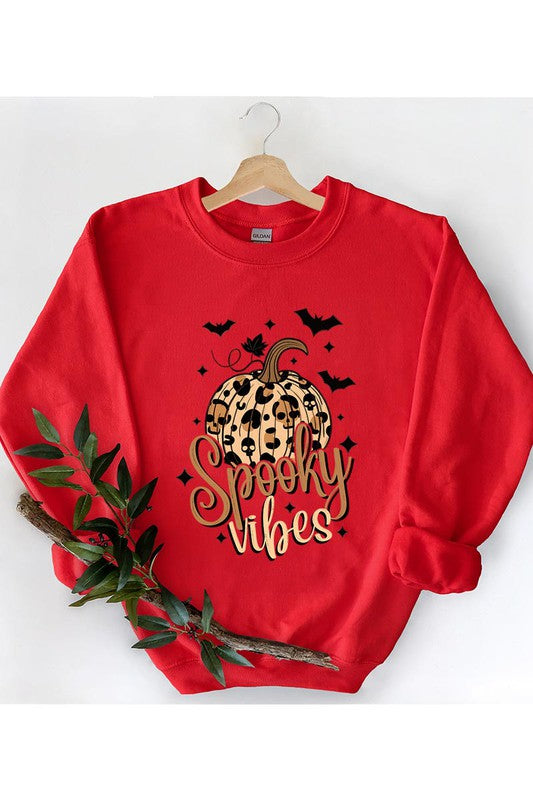 SPOOKY VIBES UNISEX FLEECE SWEATSHIRT