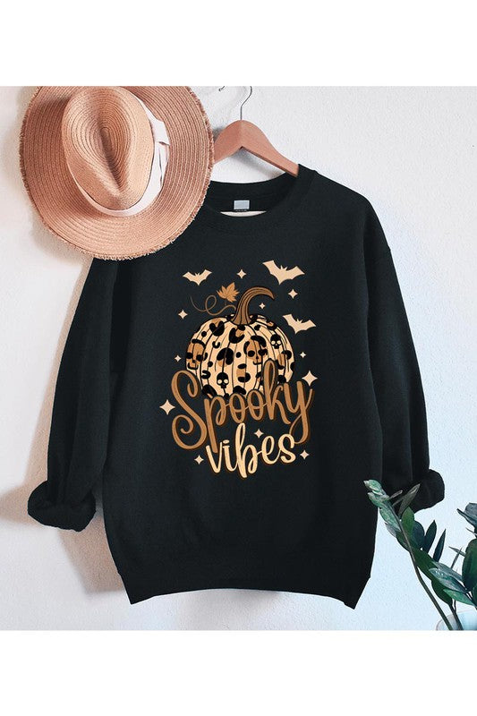 SPOOKY VIBES UNISEX FLEECE SWEATSHIRT