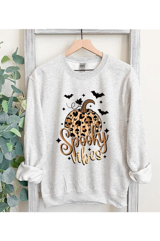 SPOOKY VIBES UNISEX FLEECE SWEATSHIRT