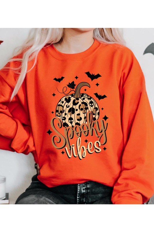 SPOOKY VIBES UNISEX FLEECE SWEATSHIRT