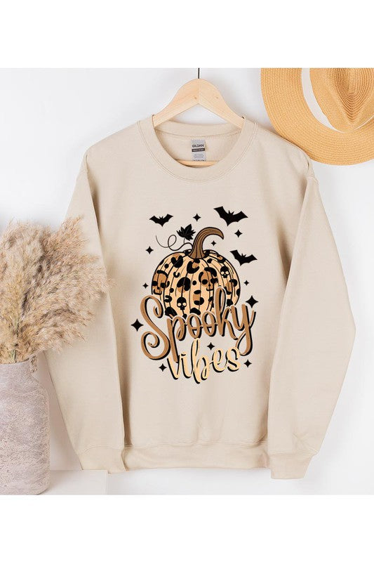 SPOOKY VIBES UNISEX FLEECE SWEATSHIRT