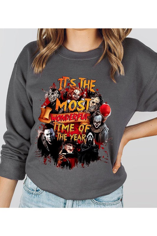 IT'S THE MOST WONDERFUL TIME OF THE YEAR UNISEX FLEECE SWEATSHIRT