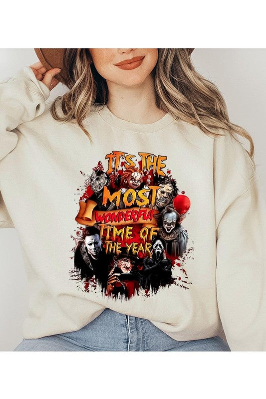 IT'S THE MOST WONDERFUL TIME OF THE YEAR UNISEX FLEECE SWEATSHIRT