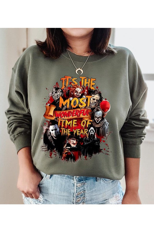 IT'S THE MOST WONDERFUL TIME OF THE YEAR UNISEX FLEECE SWEATSHIRT