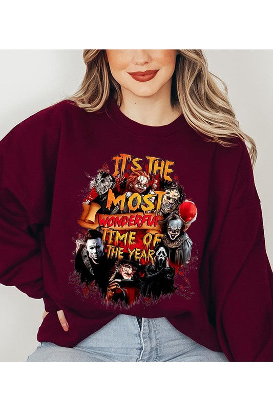 IT'S THE MOST WONDERFUL TIME OF THE YEAR UNISEX FLEECE SWEATSHIRT