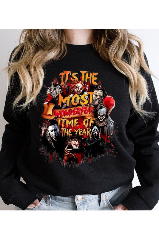 IT'S THE MOST WONDERFUL TIME OF THE YEAR UNISEX FLEECE SWEATSHIRT