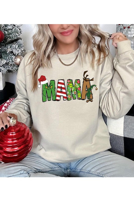 MAMA,GRINCHMAS FLEECE SWEATSHIRT