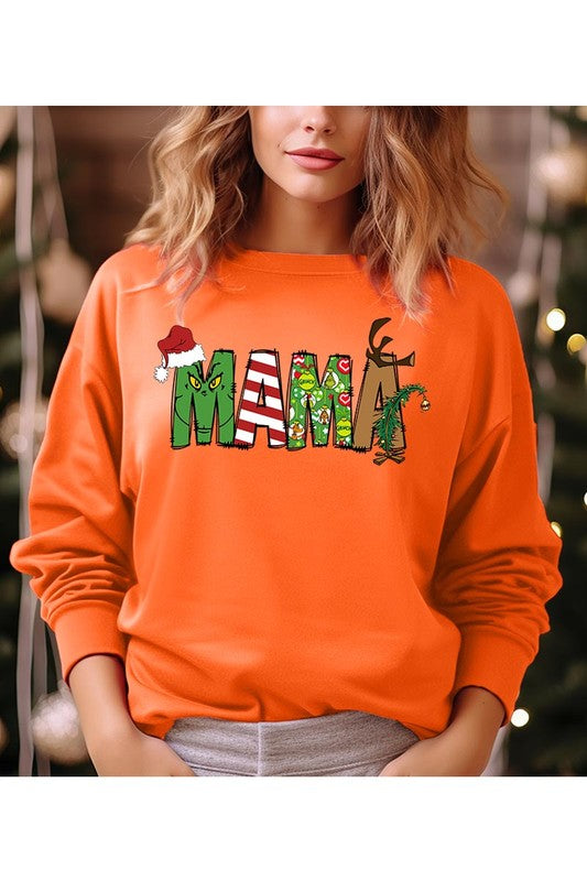 MAMA,GRINCHMAS FLEECE SWEATSHIRT