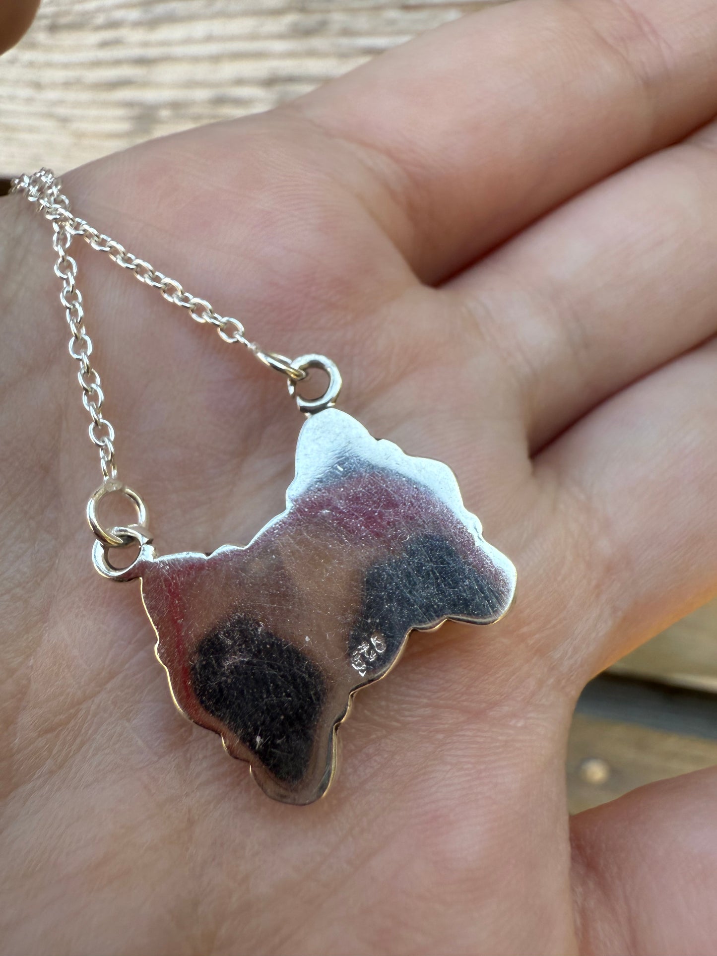 Turquoise and White Buffalo Sterling Silver Necklace