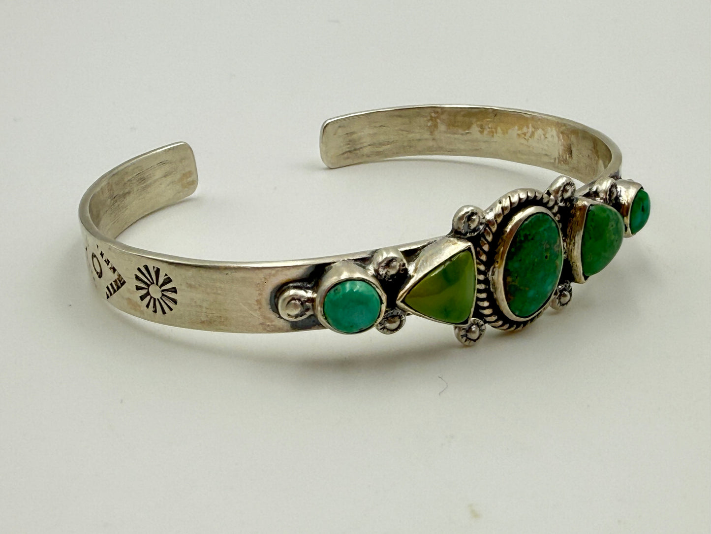 Emerald Valley Statement Sterling Silver Cuff