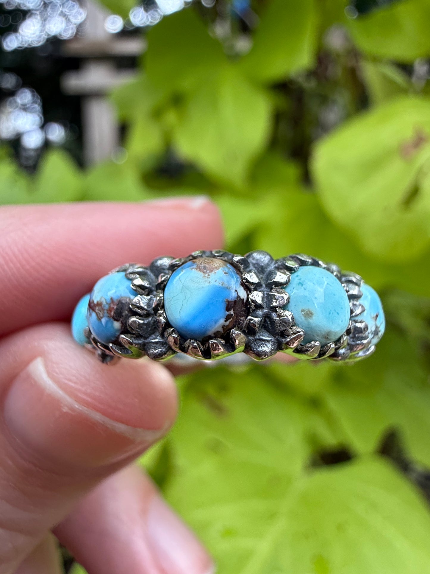 Premium Turquoise Infinity Band Sterling Silver 925