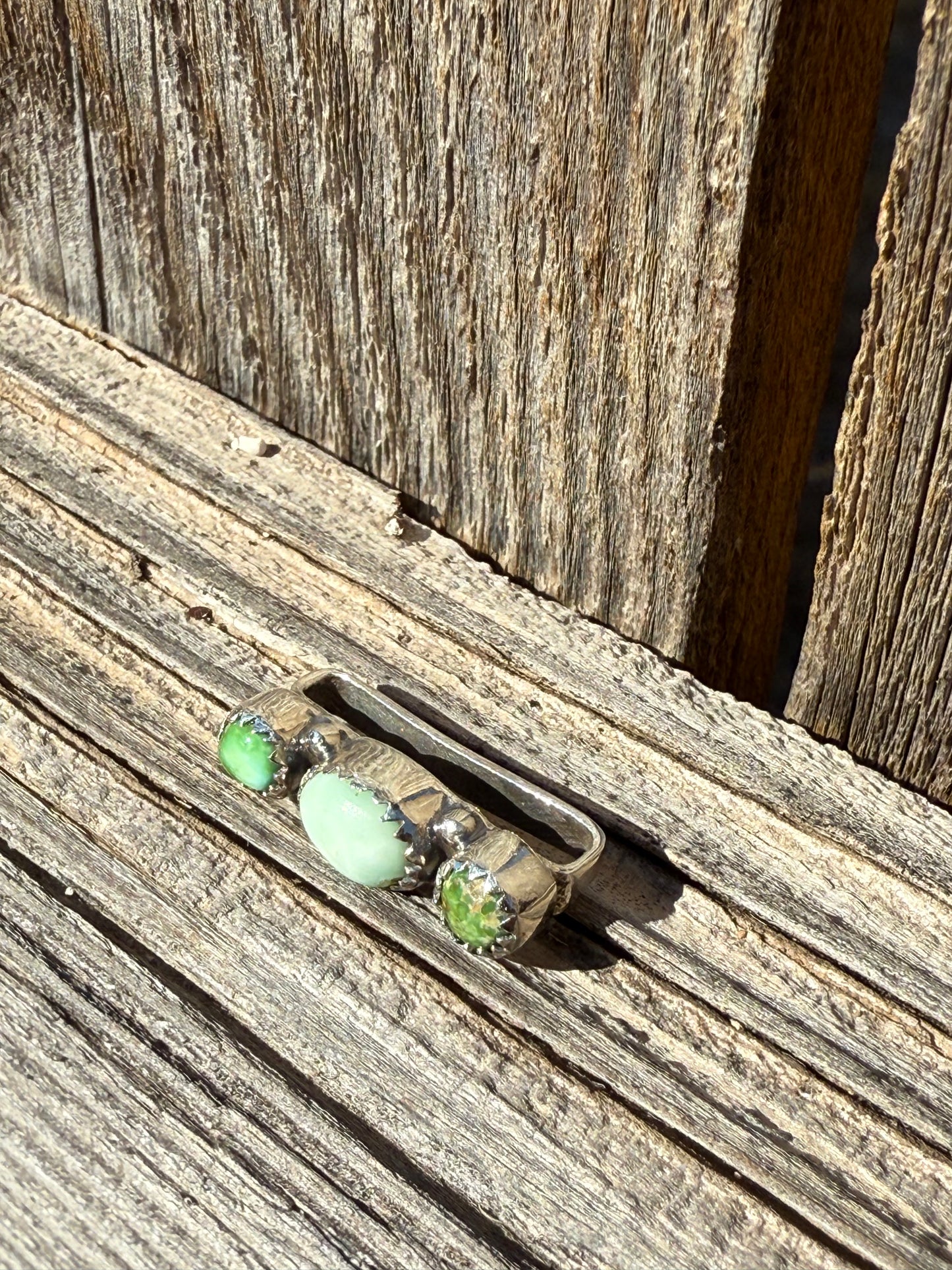 Paloma and Emerald Jasper Apple Smartwatch Charm Green Stone 925 Sterling