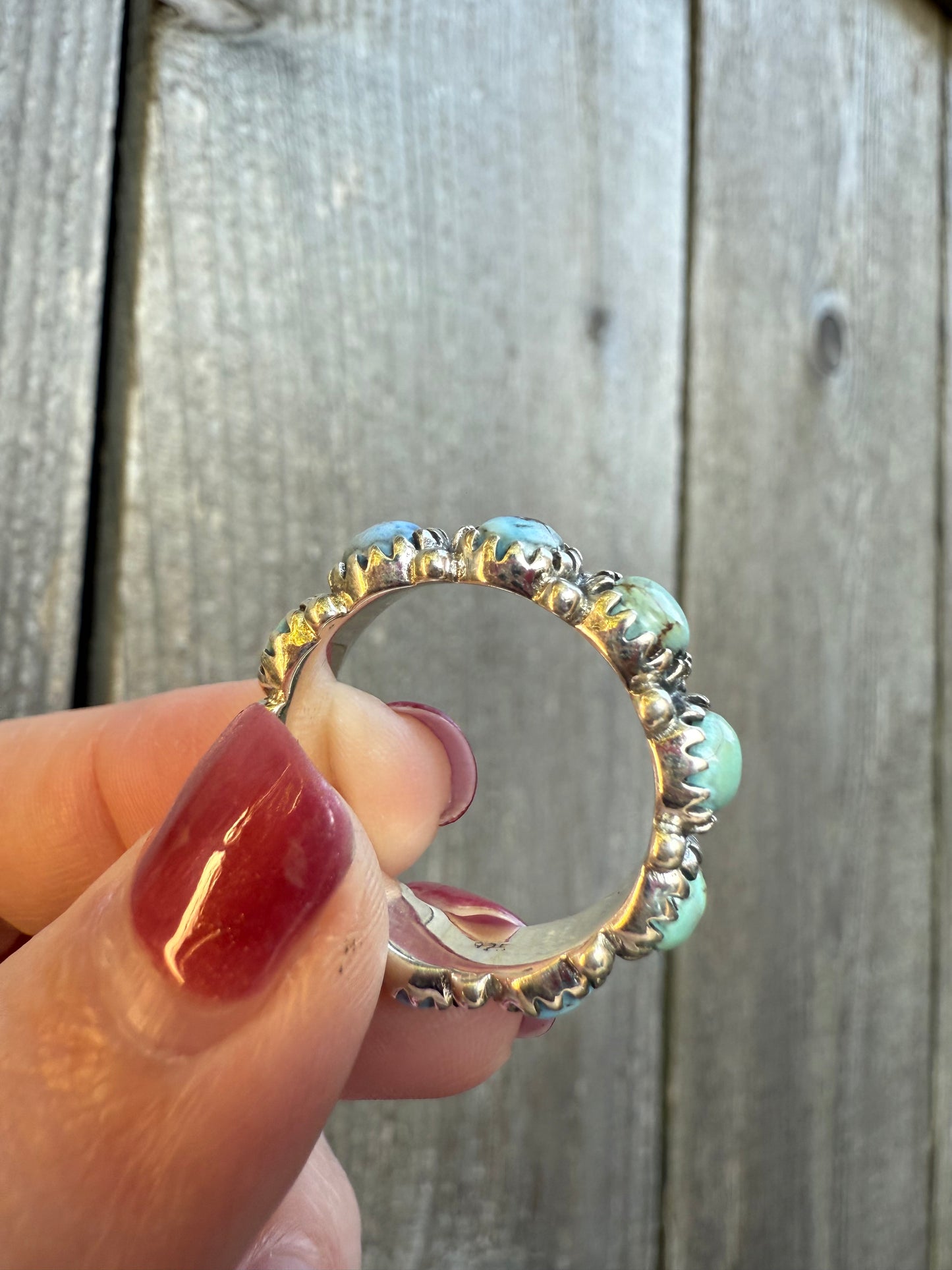 Golden Hills Turquoise Infinity Sterling Silver Ring