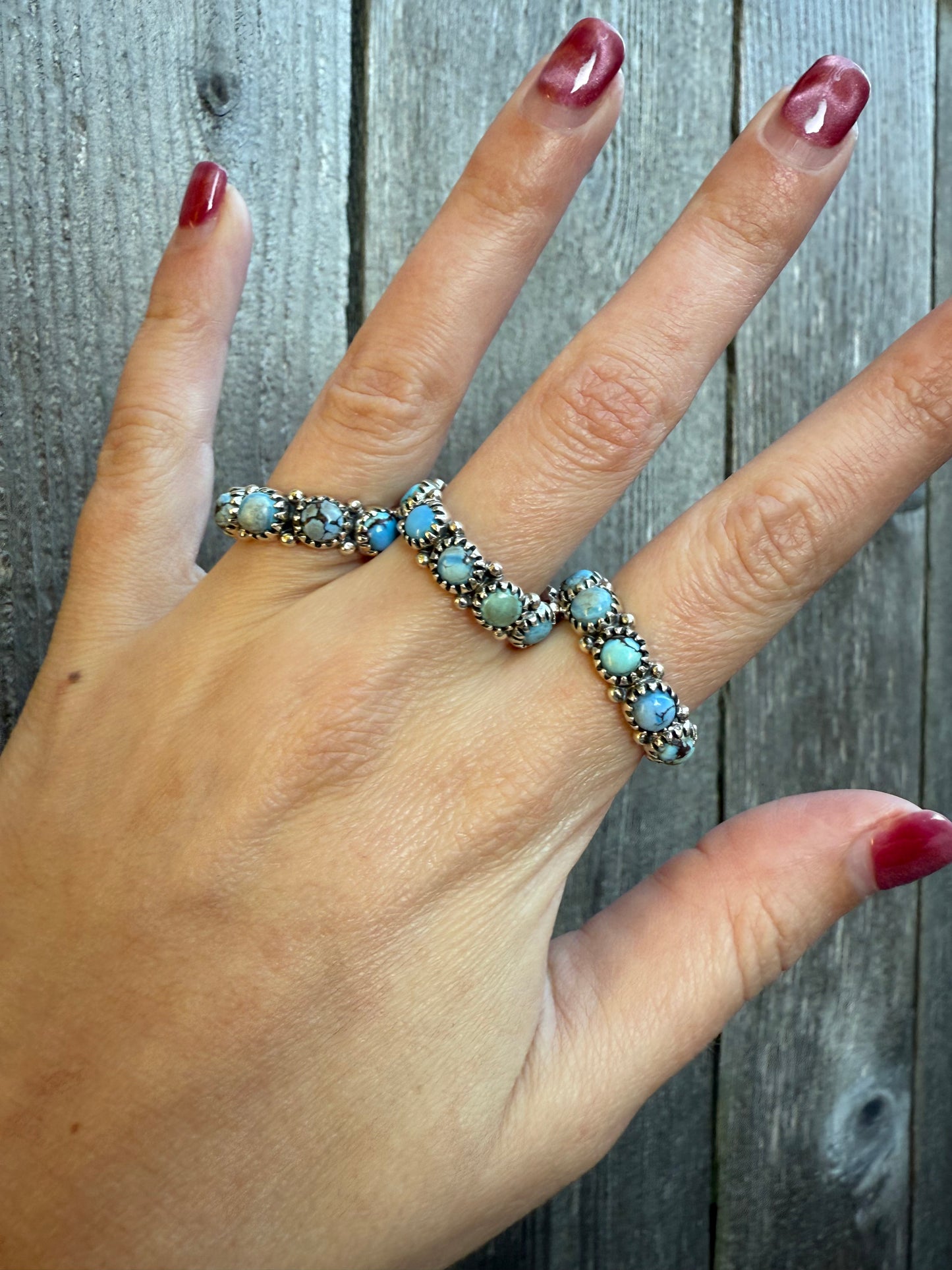 Golden Hills Turquoise Infinity Sterling Silver Ring