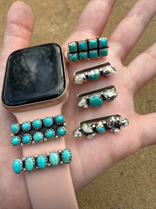 Turquoise Watch Charm Sterling Silver 925