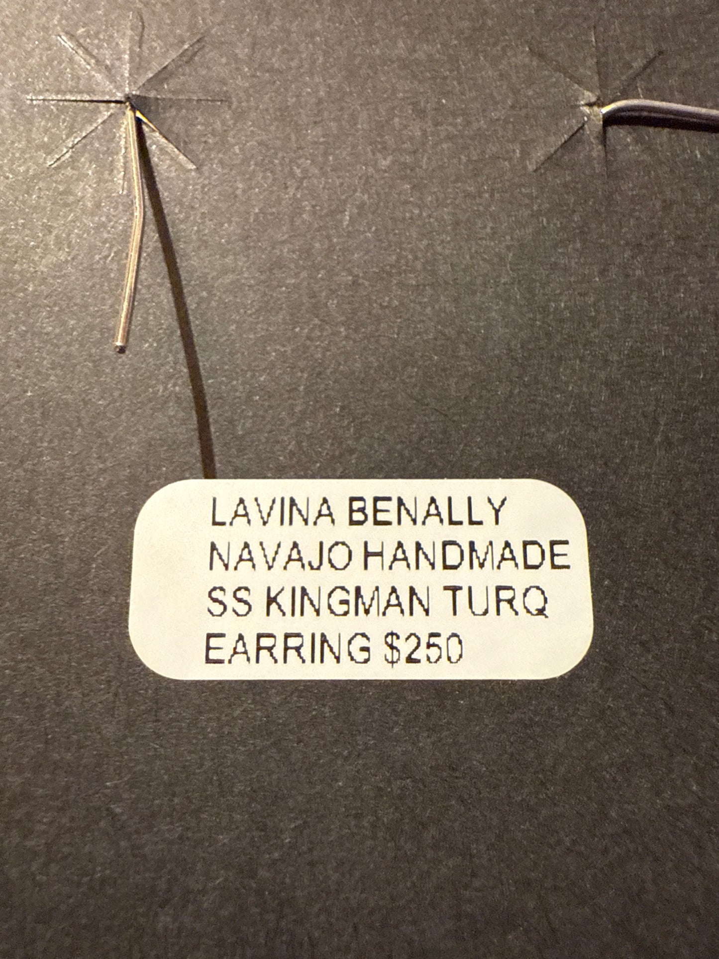 Navajo Turquoise Statement Concho Sterling Silver Earrings By Lavina Benally