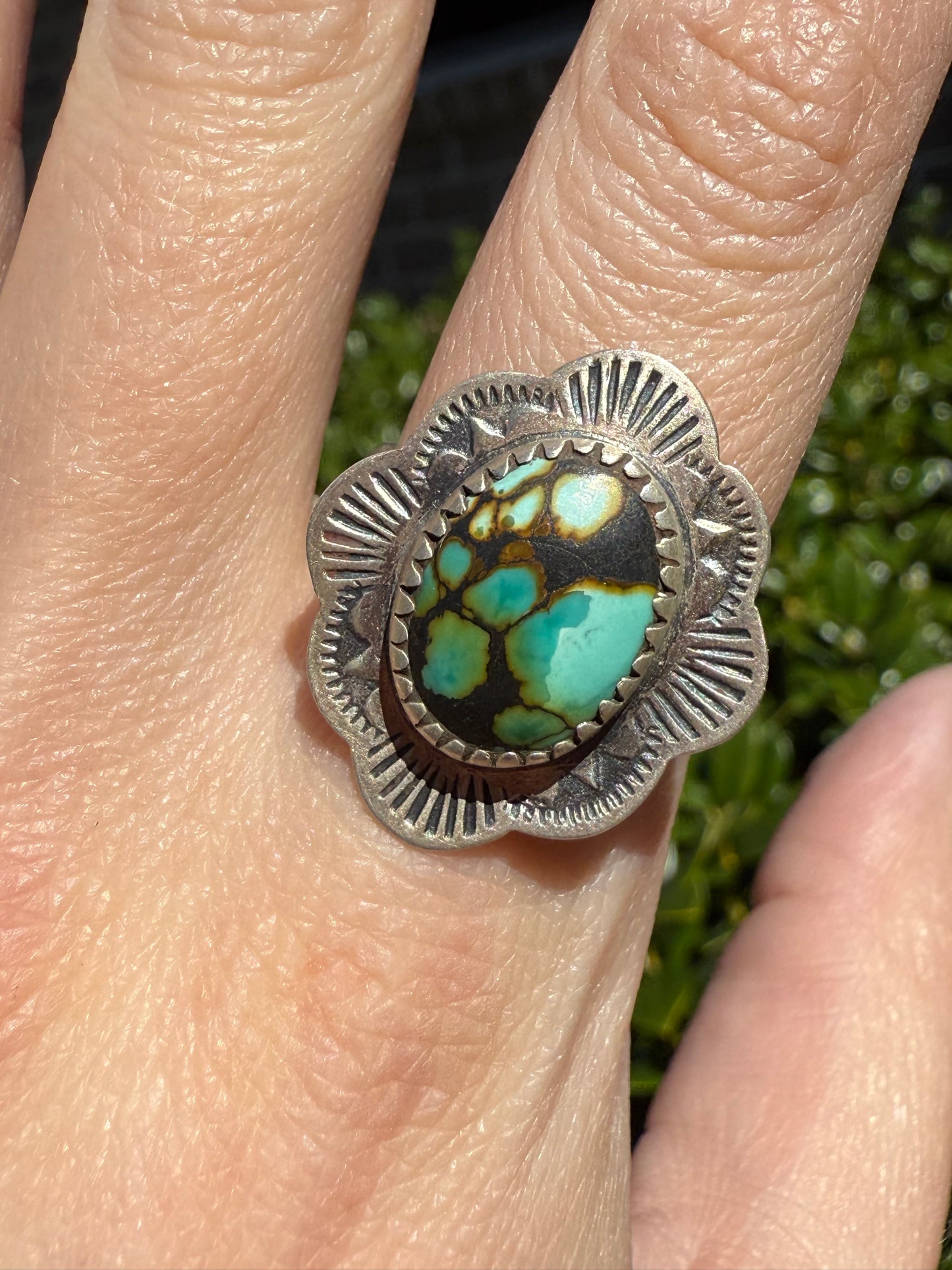 Blackjack Turquoise Sterling Silver Accent Ring