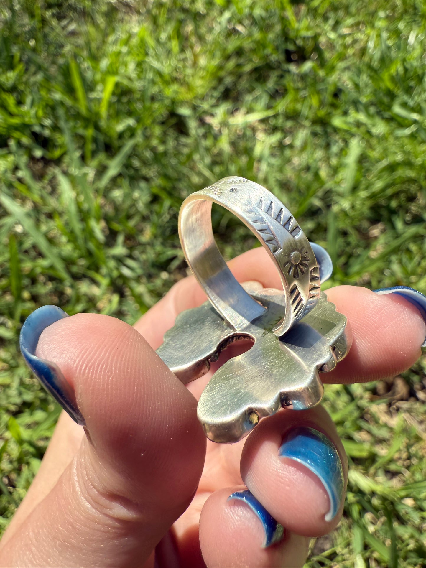 Sonoran Gold Naja Sterling Silver Adjustable Ring