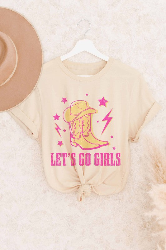 LET'S GO GIRLS WESTERN BOHO GRAPHIC TEE