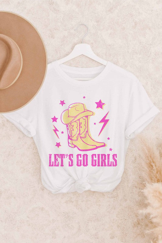 LET'S GO GIRLS WESTERN BOHO GRAPHIC TEE