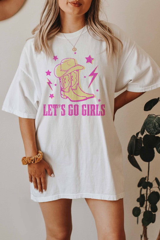 LET'S GO GIRLS WESTERN BOHO GRAPHIC TEE