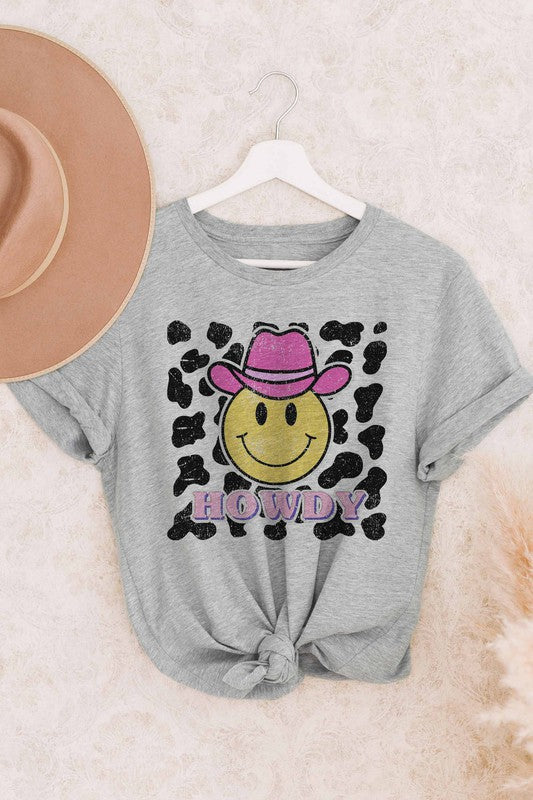 HOWDY WESTERN COWBOY GRAPHIC TEE