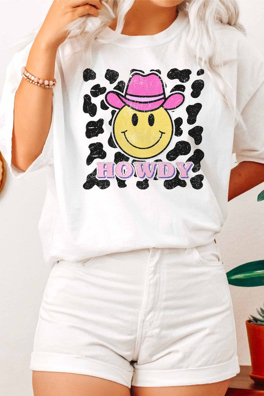 HOWDY WESTERN COWBOY GRAPHIC TEE