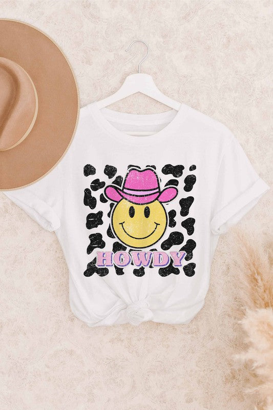 HOWDY WESTERN COWBOY GRAPHIC TEE