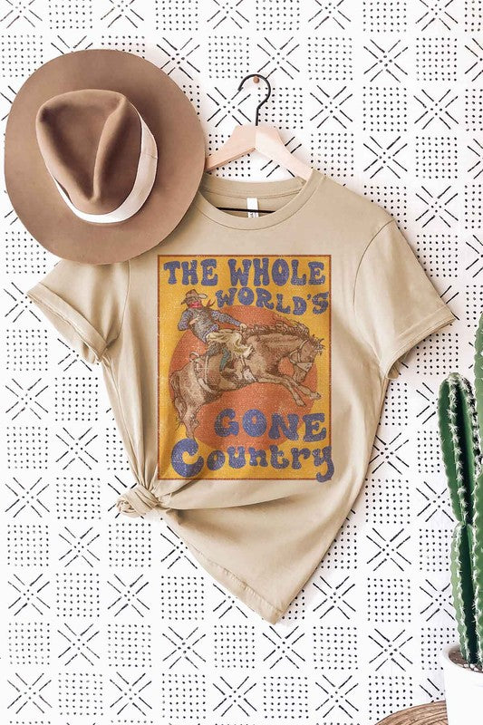 COUNTRY WORLD GRAPHIC PLUS SIZE TEE