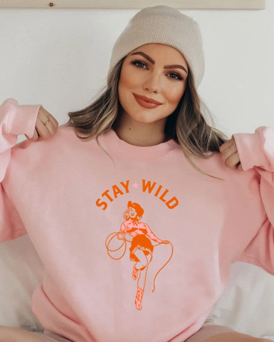 Stay Wild Cowgirl Western Sweatshirt