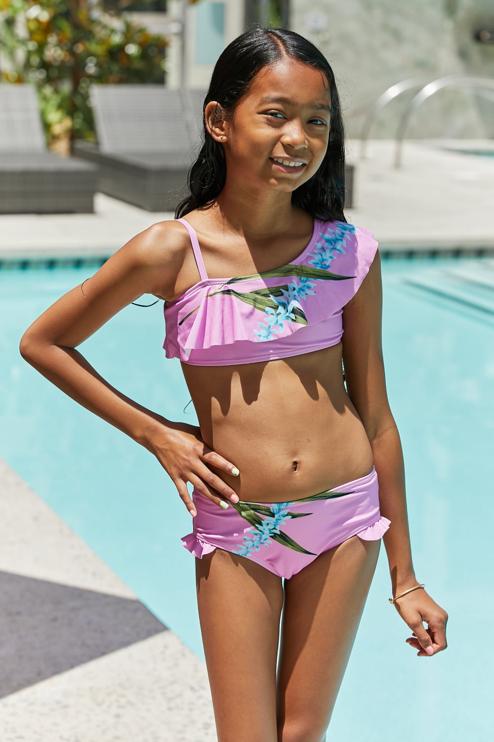 Marina West Swim Vacay Mode Two-Piece Swim Set in Carnation Pink