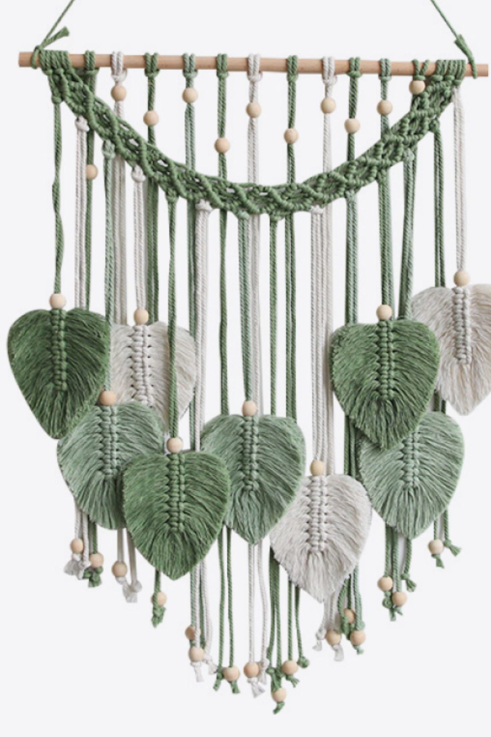 Macrame Leaf Fringe Wall Hanging